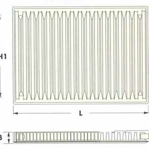 Радиаторы DeLonghi Radel, тип 11С, боковое подключение